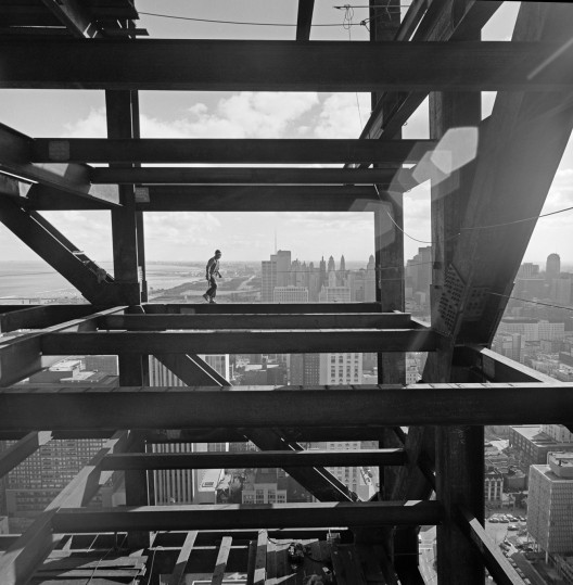 John Hancock Building, Skidmore, Owings & Merrill, Chicago, IL, 1970 Gelatin Silver Print © Ezra Stoller, Courtesy Yossi Milo Gallery, New York