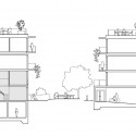 Urban Housing Winning Proposal /  ETAT Architects + Spridd Architects section
