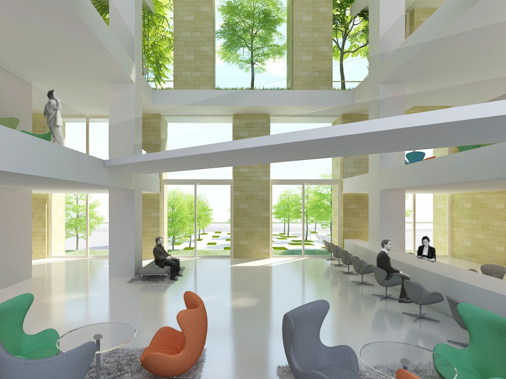 Trees Building for ABBANK Proposal / Vo Trong Nghia Architects