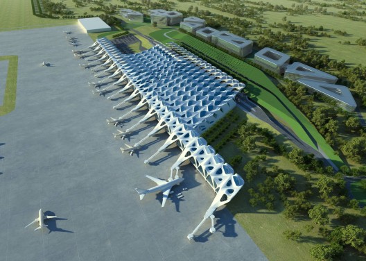 Zagreb Airport Competition Proposal / ZHA © Zaha Hadid Architects