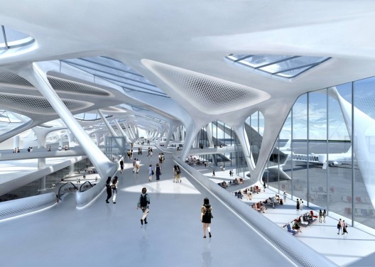 Zagreb Airport Competition Proposal / ZHA © Zaha Hadid Architects