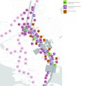 Re-Think Athens Winning Proposal / OKRA Re-Think Athens Winning Proposal / OKRA activity built & unbuilt diagram