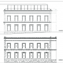 Sede del Colego Oficial de Arquitectos de Asturias en Oviedo / Ruíz Larrea & Asociados Sede del Colego Oficial de Arquitectos de Asturias en Oviedo / Ruíz Larrea & Asociados East Elevation