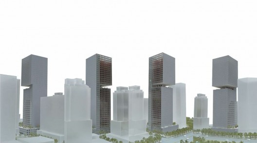 Rendering for OMA's Essence Financial Building. Image via Arpan Bakshi
