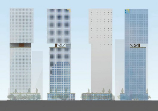 Plans for OMA's Essence Financial Building. Image via Arpan Bakshi
