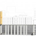 Speirs Locks Student Campus Proposal / Stallan-Brand west elevation