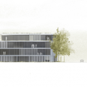 Asfinag Office Building / Peter Lorenz Ateliers Asfinag Office Building / Peter Lorenz Ateliers North Elevation