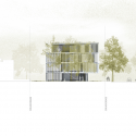 Asfinag Office Building / Peter Lorenz Ateliers Asfinag Office Building / Peter Lorenz Ateliers West Elevation