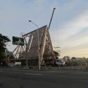 Shigeru Ban's Cardboard Cathedral Underway in New Zealand Shigeru Ban's Cardboard Cathedral Underway in New Zealand Courtesy of Christchurch City Libraries' Flickr