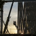 Shigeru Ban's Cardboard Cathedral Underway in New Zealand Shigeru Ban's Cardboard Cathedral Underway in New Zealand Courtesy of Christchurch City Libraries' Flickr