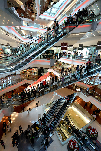 Festival Walk Mall in Hong Kong. Image via Flickr User CC mischiru