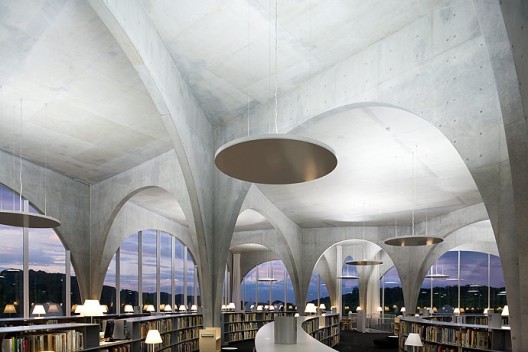 Tama Art University Library. Image © Iwan Baan.