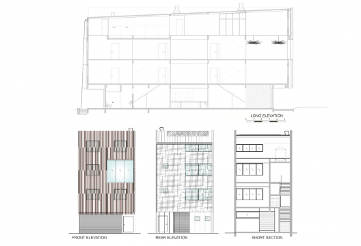 Section and Elevations