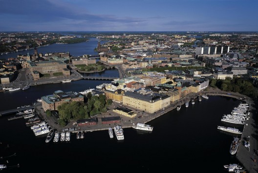 Blasieholmen at Nybroviken in Stockholm. Image © Jeppe Wikström