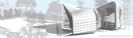 Backyard Homes Conceptual Rendering, image courtesy Daly Genik Architects