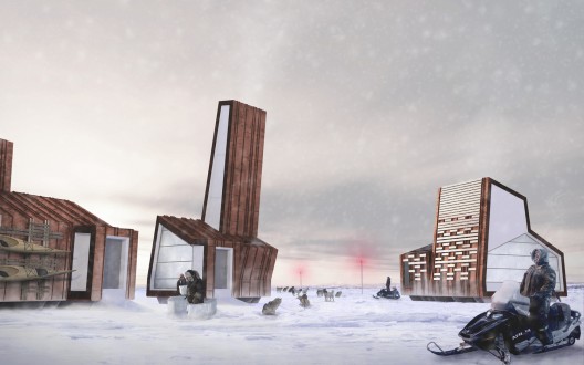 Rendering of Arctic Food Network structures © Lateral Office, 2012