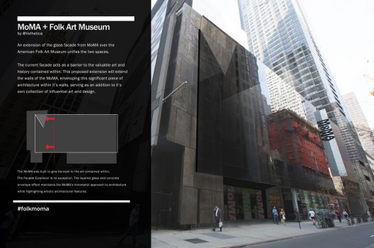 A crowd-sourced idea of how to save the American Folk Art Museum. Courtesy of the Tumblr #FolkMoMA