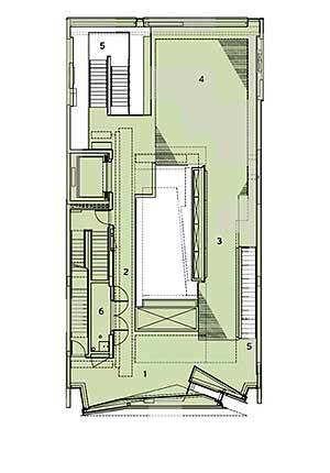 Gallery Floor Plan courtesy of Tod Williams & Billie Tsien Architects