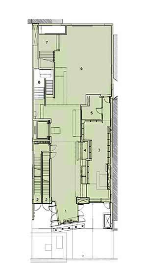 Ground Floor Plan courtesy of Tod Williams & Billie Tsien Architects