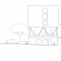 'Superpose' School Extension Competition Entry / OVERCODE east elevation