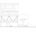 'Superpose' School Extension Competition Entry / OVERCODE west elevation