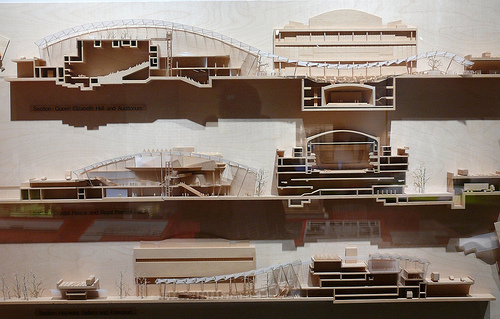 Richard Rogers' models for the Southbank Centre. Image © Flickr CC User Iqbal Aalam