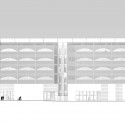 Hotel Park and Seeallee Heiden Competition Entry / Kubota & Bachmann Architects + Martinez Hotel Park and Seeallee Heiden Competition Entry / Kubota & Bachmann Architects + Martinez north elevation