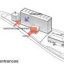 Hotel Park and Seeallee Heiden Competition Entry / Kubota & Bachmann Architects + Martinez Hotel Park and Seeallee Heiden Competition Entry / Kubota & Bachmann Architects + Martinez entrance diagram