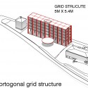 Hotel Park and Seeallee Heiden Competition Entry / Kubota & Bachmann Architects + Martinez Hotel Park and Seeallee Heiden Competition Entry / Kubota & Bachmann Architects + Martinez grid structure diagram