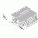 Edificio consistorial de Salamanca / Mario Carreño Zunino, Piera Sartori del Campo South West Isometric