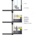 Housing Units in Nantes Winning Proposal / Hamonic + Masson section detail