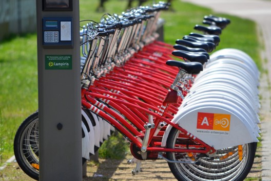 Bike-share in Antwerp; © Flickr User EnvironmentBlog; Licensed via Creative Commons