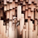 Corrugated Cardboard Pavillion / Miguel Arraiz + David Moreno © Noel Arraiz