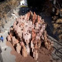 Corrugated Cardboard Pavillion / Miguel Arraiz + David Moreno © Noel Arraiz