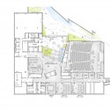 John and Frances Angelos Law Center / Behnisch Architekten + Ayers Saint Gross Garden Level; Courtesy of Behnisch Architekten