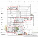 John and Frances Angelos Law Center / Behnisch Architekten + Ayers Saint Gross E/W Section; Courtesy of Behnisch Architekten