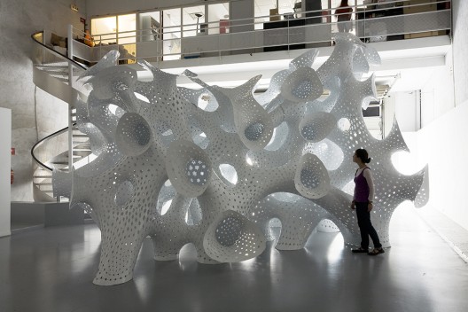 “nonLin/Lin Pavilion” | Permanent collection of the FRAC Centre | Orleans, France | 2011 Design: MARC FORNES / THEVERYMANY / Courtesy of Francois Lauginie