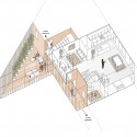 Square de l'Accueil Winning Proposal / ARJM apartment axonometric