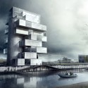 'BS25' Silos - Diving and Indoor Skydiving Center Proposal / Moko Architects 'BS25' Silos - Diving and Indoor Skydiving Center Proposal / Moko Architects Courtesy of Moko Architects
