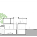 Villa V / Paul de Ruiter Architects Section