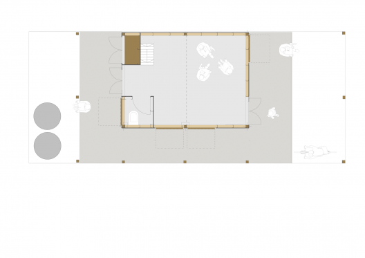 Plan, big roof house