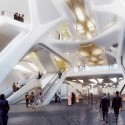 Zaha Hadid Architects Selected to Design the King Abdullah Financial District Metro Station in Saudi Arabia Courtesy of ZHA