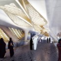 Zaha Hadid Architects Selected to Design the King Abdullah Financial District Metro Station in Saudi Arabia Courtesy of ZHA