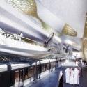 Zaha Hadid Architects Selected to Design the King Abdullah Financial District Metro Station in Saudi Arabia Courtesy of ZHA