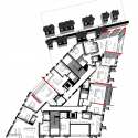 Red Apple Apartment Building / Aedes Studio Red Apple Apartment Building / Aedes Studio Plan
