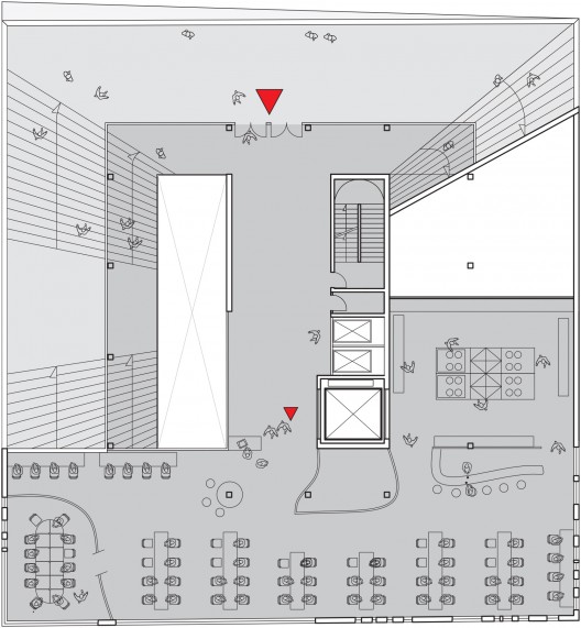 restaurant and terrace plan