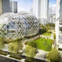 NBBJ Proposes Five-Story Biodome for Amazon's Seattle Headquarters NBBJ Proposes Five-Story Biodome for Amazon's Seattle Headquarters Proposed Plan; Courtesy of Seattle.gov © NBBJ / Studio 216