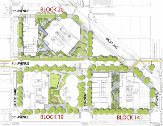 Site Plan; Courtesy of Seattle.gov © NBBJ / Studio 216