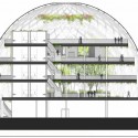 NBBJ Proposes Five-Story Biodome for Amazon's Seattle Headquarters NBBJ Proposes Five-Story Biodome for Amazon's Seattle Headquarters East/West Section Through Midblock Open Space; Courtesy of Seattle.gov © NBBJ / Studio 216