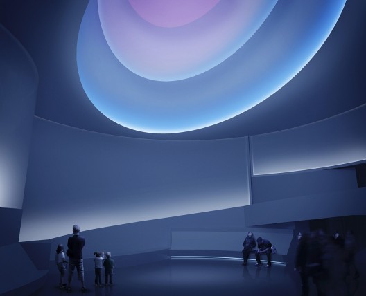 James Turrell: Rendering for Aten Reign, 2013, Daylight and LED light, Site-specific installation, Solomon R. Guggenheim Museum, New York © James Turrell, Rendering: Andreas Tjeldflaat, 2012 © SRGF